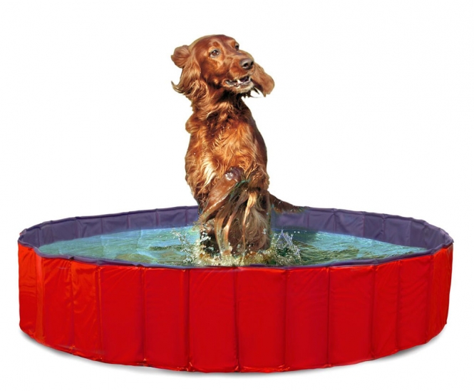 Karlie DOGGY POOL der Swimmingpool für Hunde - Rot-Blau - 160 cm