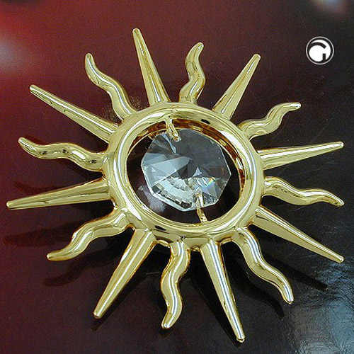Suncatcher 75mm Sonne mit Glas-Stein