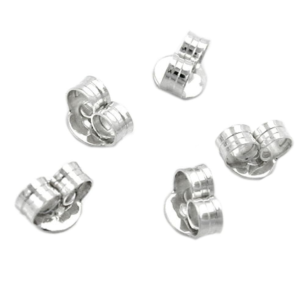 5 Paar Flügel 6mm Gegenstecker für Ohrstecker Silber 925