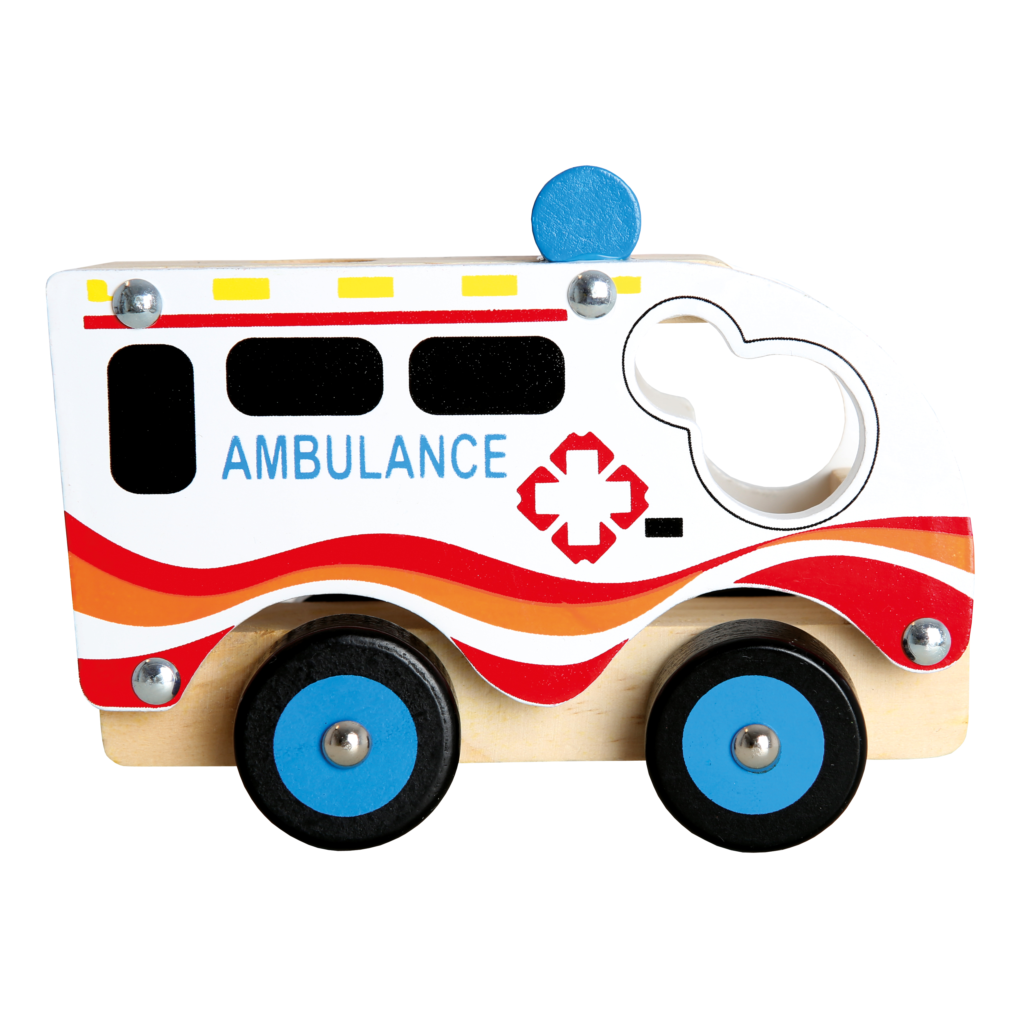 Holzauto - Ambulanz