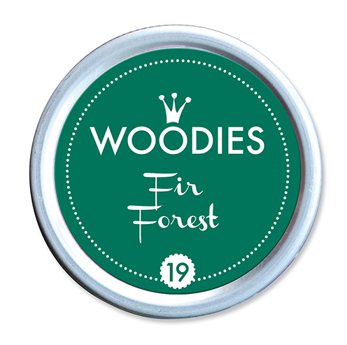 Woodies Farbwelt Stempelkissen ø 35 mm  dunkelgrün