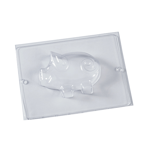 Gießform Schwein, 1 - teilig ~  14 x 10,5 cm