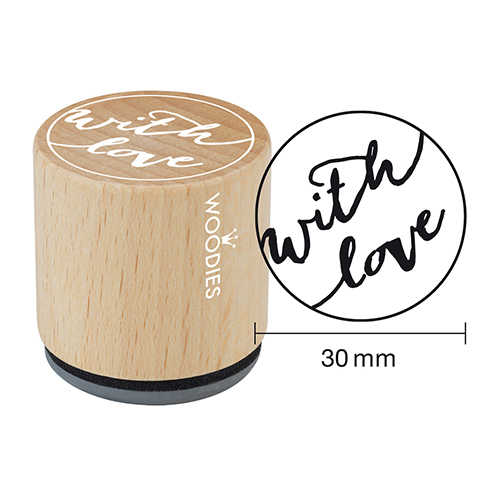 Woodies Stempel with love 4 ø 30 mm