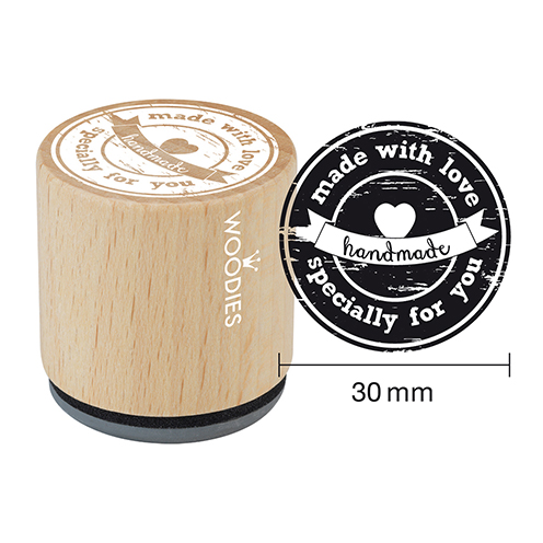 Woodies Stempel made with love specially for y ø 30 mm