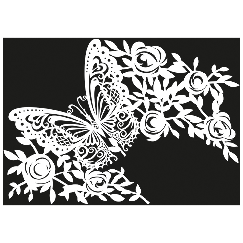 Stencil Schmetterling DIN A4 1-teilig