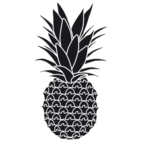 Stencil Ananas DIN A4 1-teilig