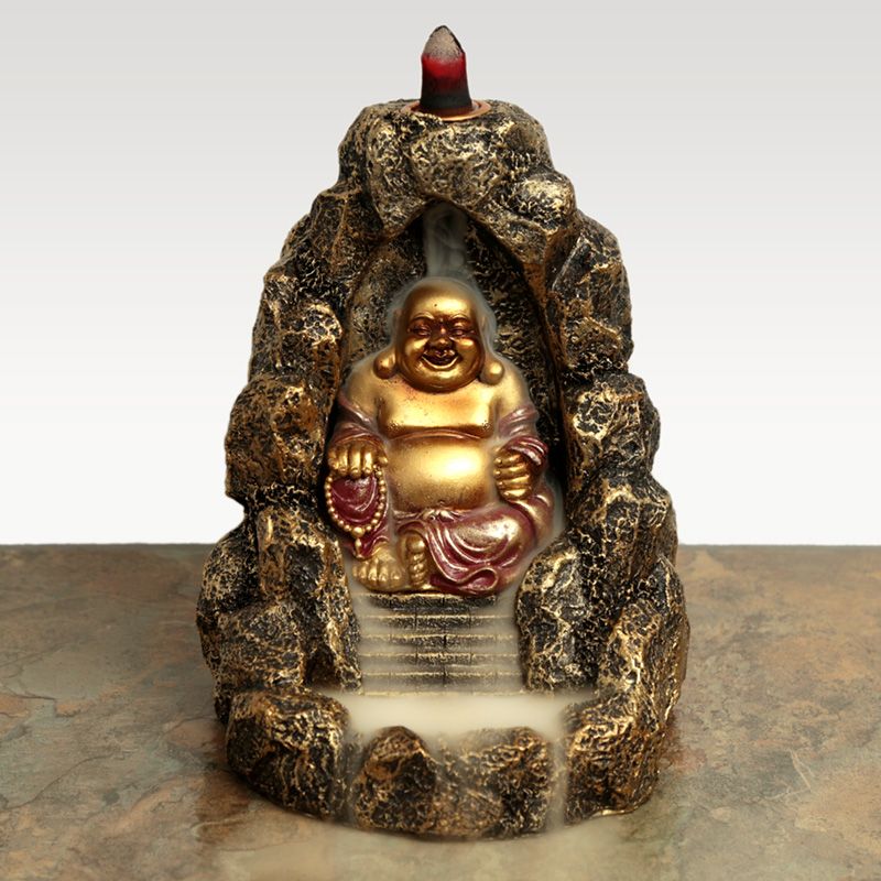 Chinesischer Buddha Rückfluss Räucherbrenner