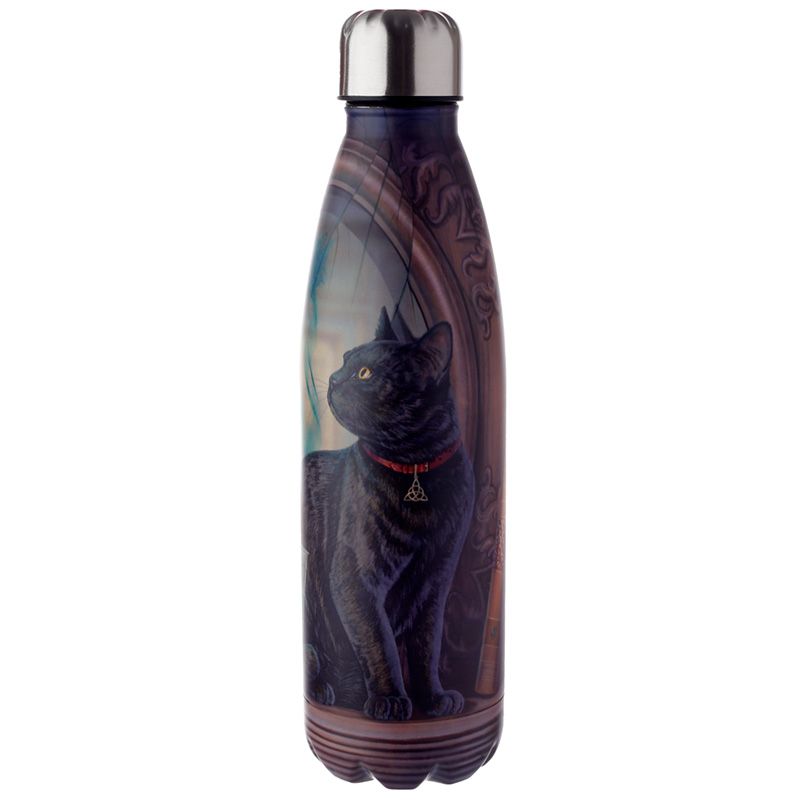 Lisa Parker Absinthe Katze wiederverwendbare Thermo Isolier- Trinkflasche aus Edelstahl 500ml