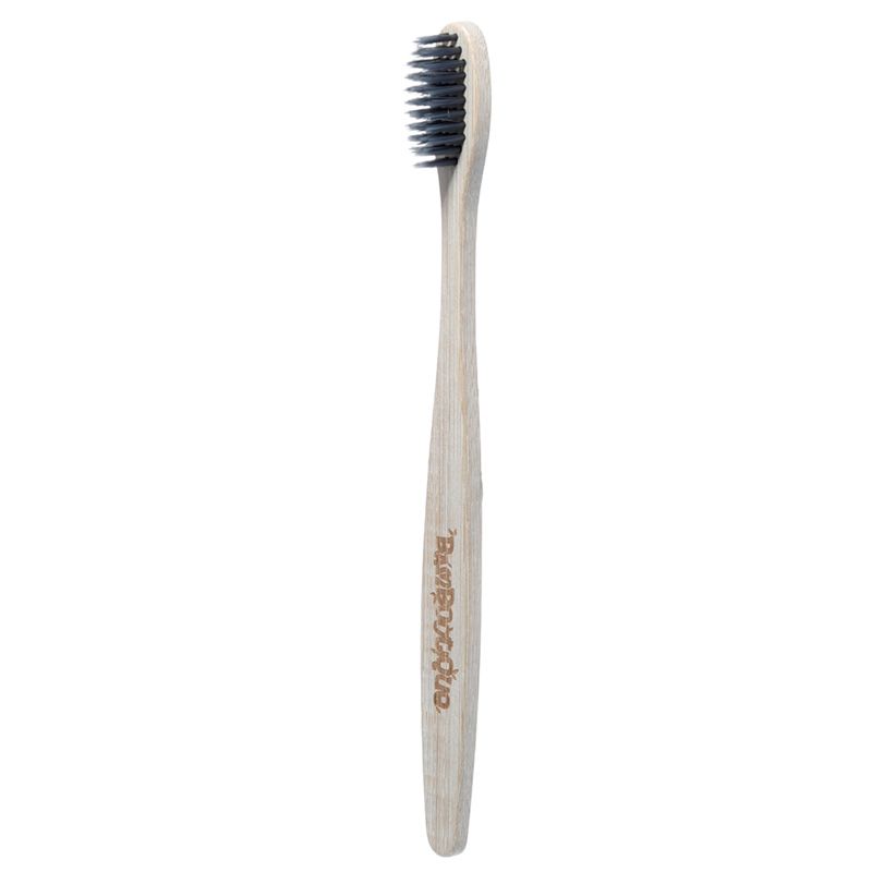 Umweltfreundliche Zahnbürste aus 100% natürlichem Bambus mit Holzkohle (pro Stück)