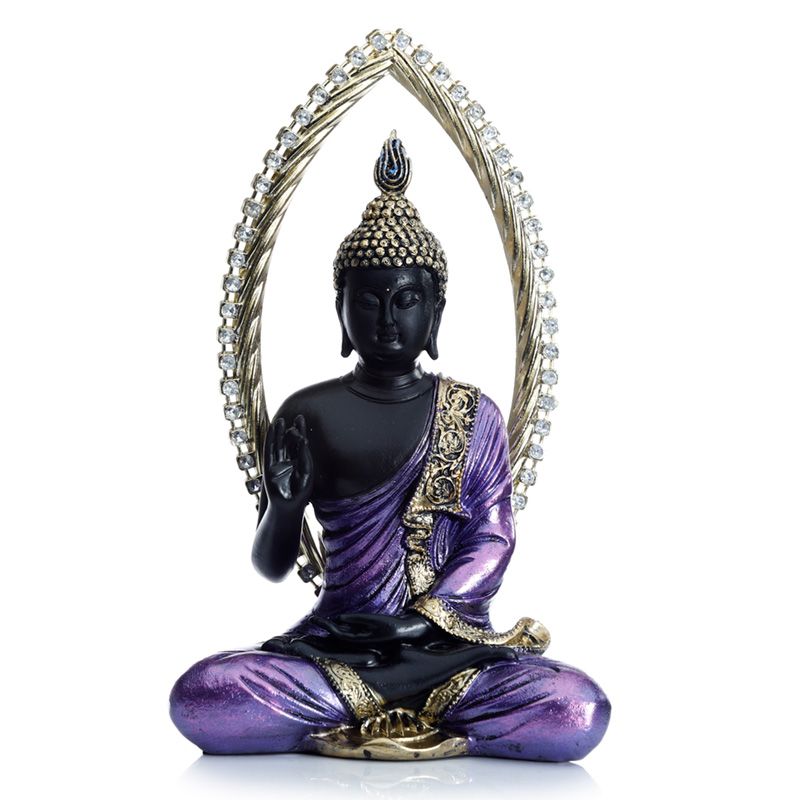 Lila und Schwarzer Thai Buddha Meditation