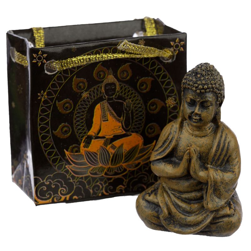 Thai Buddha Figur in einer mini Geschenktasche (pro Stück)