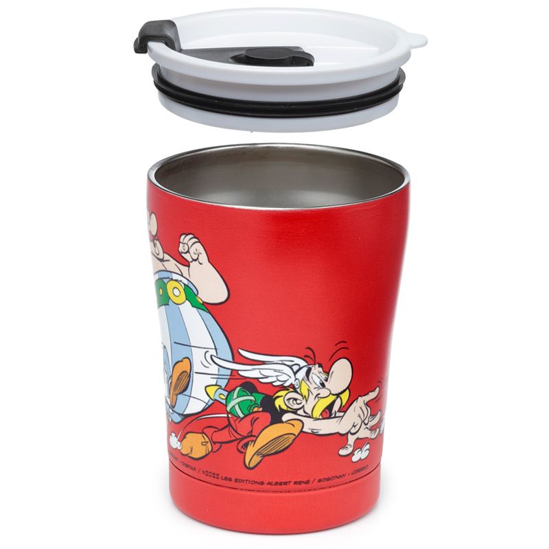 Asterix & Obelix roter Thermobecher für Essen & Trinken 300ml