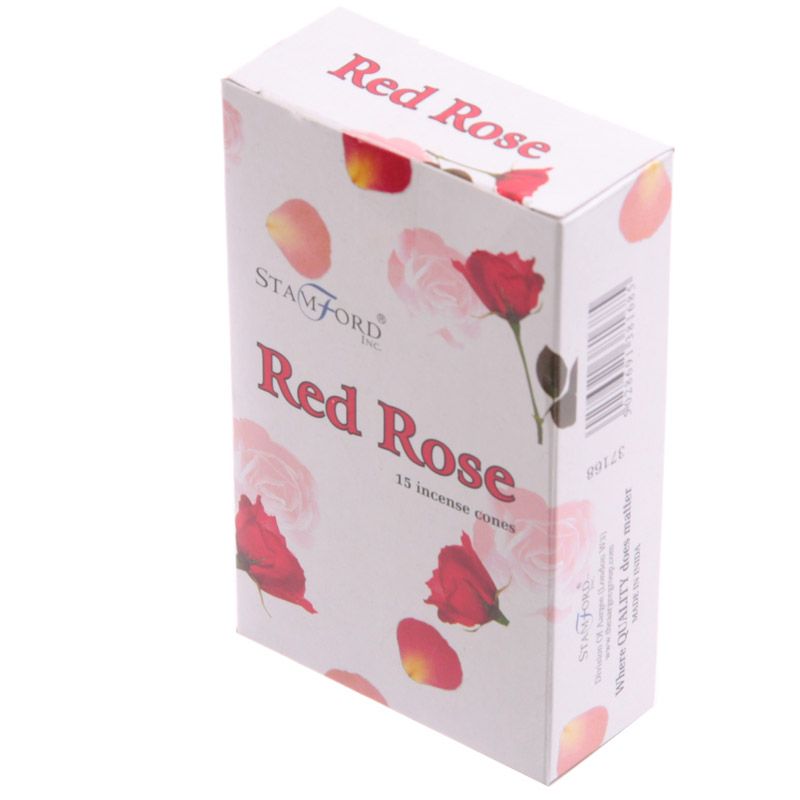 Stamford Räucherkegel - Rote Rose 37168 (pro Verpackung)