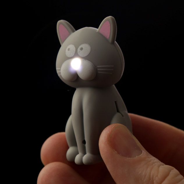 Katze Miao LED mit Ton Schlüsselanhänger (pro Stück)