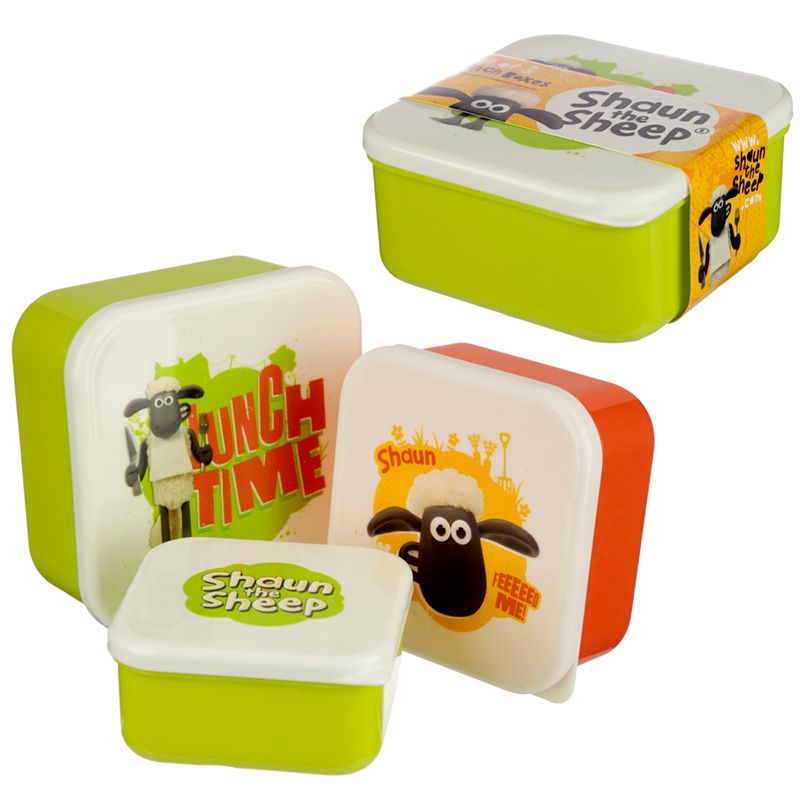 Shaun das Schaf Lunchboxen Brotdosen 3er Set S/M/L