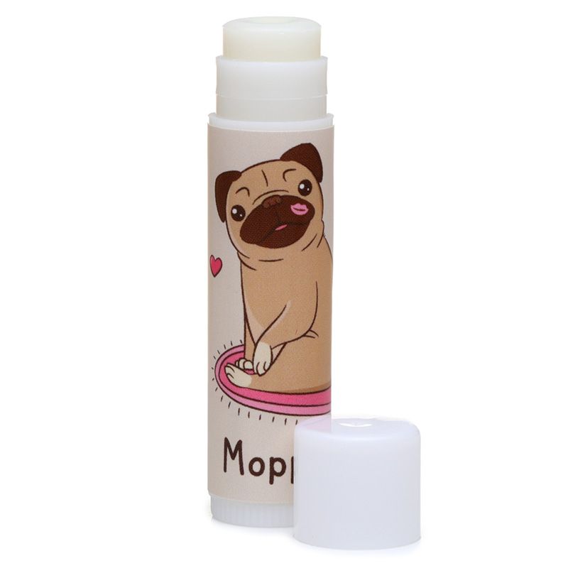 Mopps der Mopshund Lippenpflegestift  - Schokolade (pro Stück)
