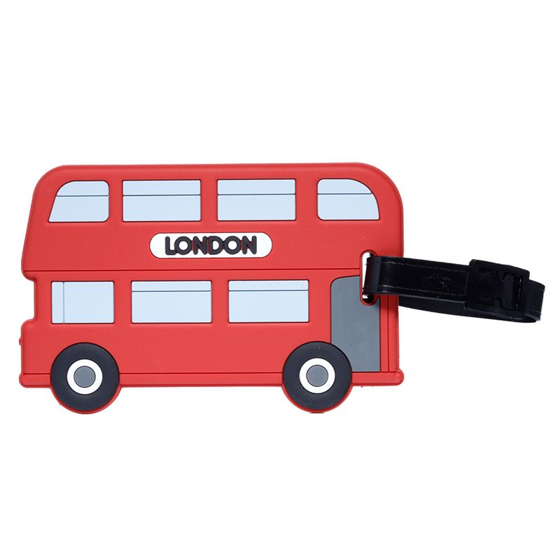 London Bus PVC Gepäckanhänger (pro Stück)