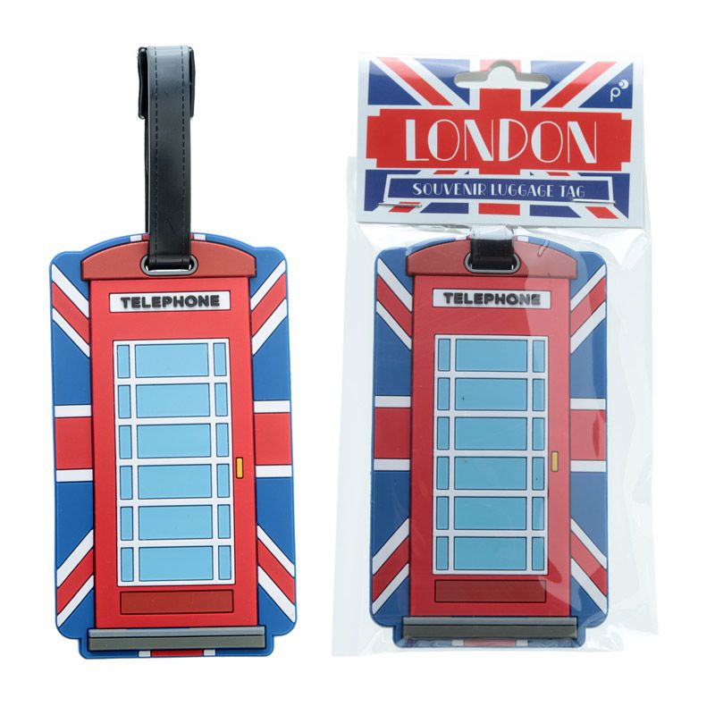 London Britische Flagge Telefonzelle PVC Gepäckanhänger