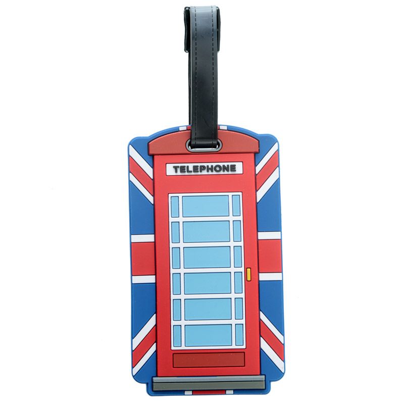London Britische Flagge Telefonzelle PVC Gepäckanhänger