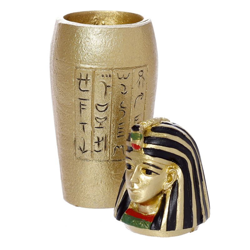 Goldenes Ägyptisches Kanope Gefäß (pro Stück)