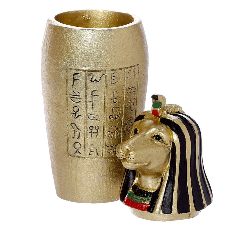 Goldenes Ägyptisches Kanope Gefäß (pro Stück)
