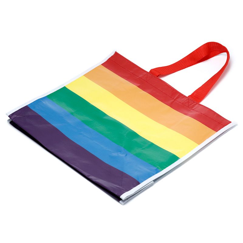 Regenbogen wiederverwendbare Einkaufstasche RPET