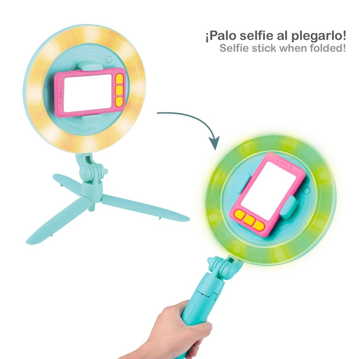 Lichtring für Selfies PlayGo Video Blogger Spielzeug Smartphone