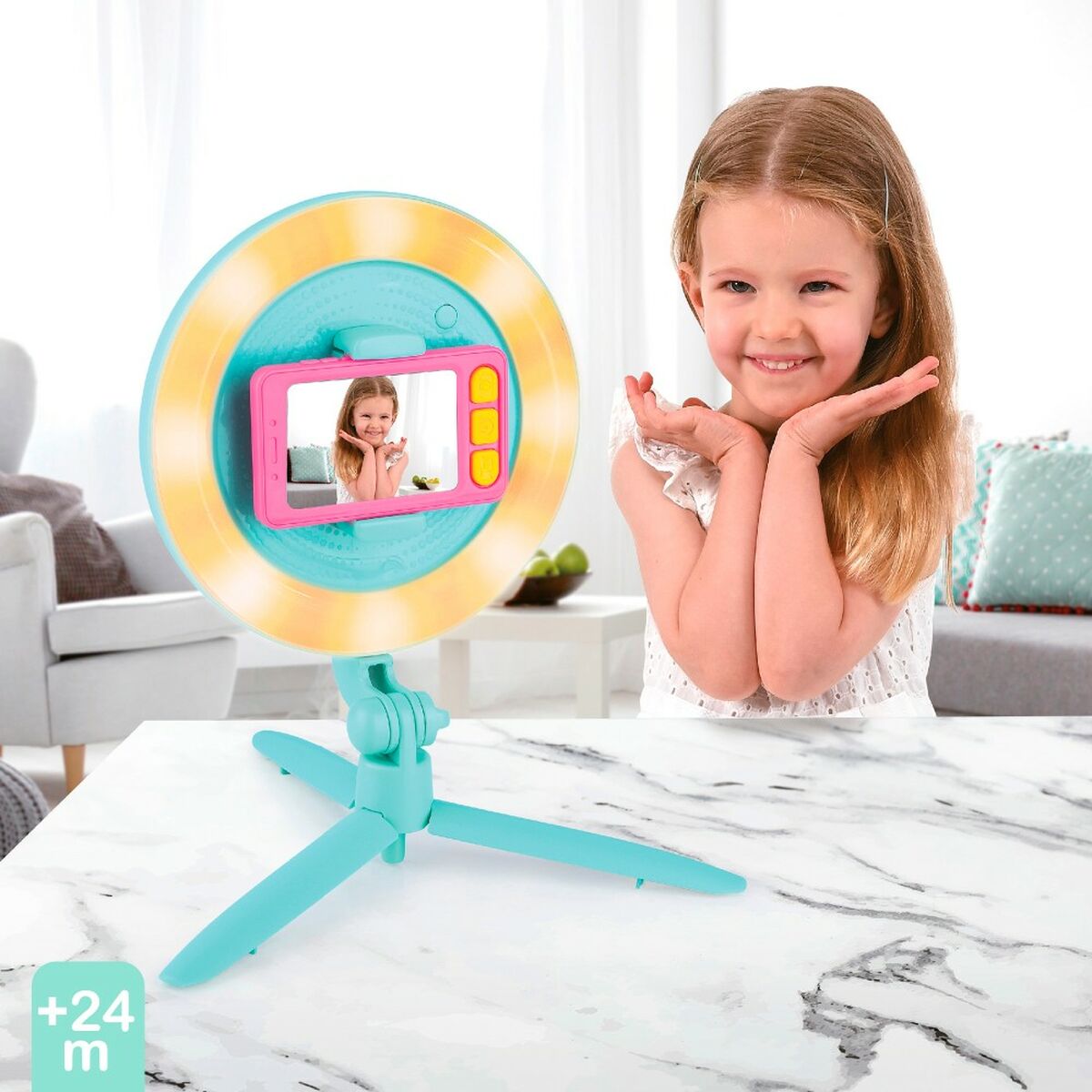 Lichtring für Selfies PlayGo Video Blogger Spielzeug Smartphone