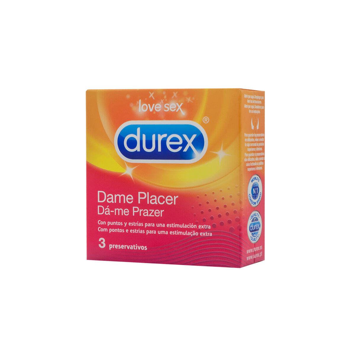Kondome Dame Placer Durex 3 uds
