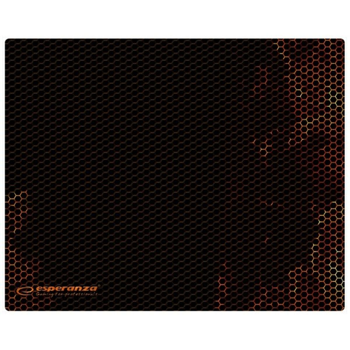 Anti-Rutsch-Matte Esperanza EGP101R Schwarz Orange gedruckt