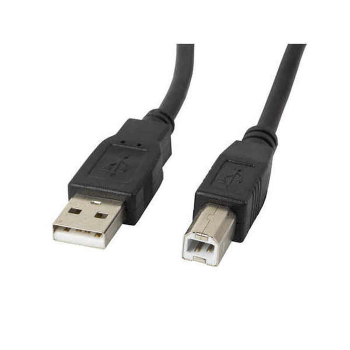 USB 2.0 A zu USB-B-Kabel Lanberg Schwarz