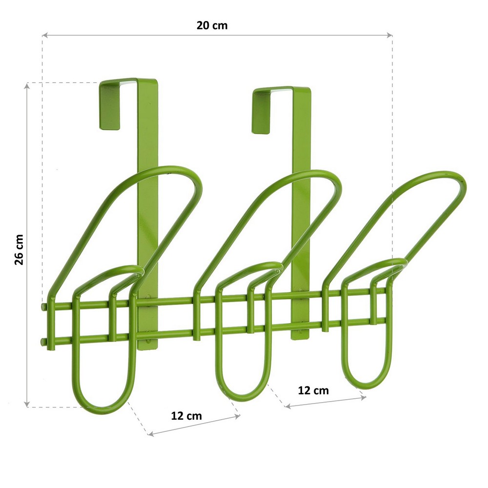 Jackenaufhänger für Türen Versa Metall (12 x 26 x 20 cm)