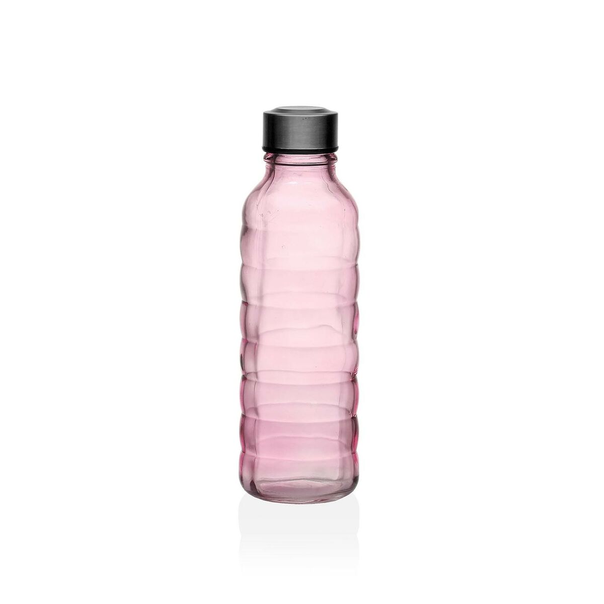 Flasche Versa 500 ml Rosa Glas Aluminium 7 x 22,7 x 7 cm