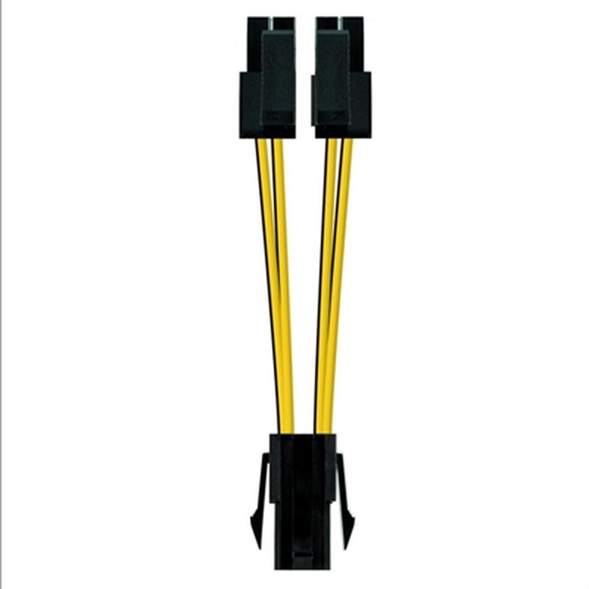 Stromkabel NANOCABLE CABLE ALIM. 4PIN/H-4+4PIN/M 15CM Straight