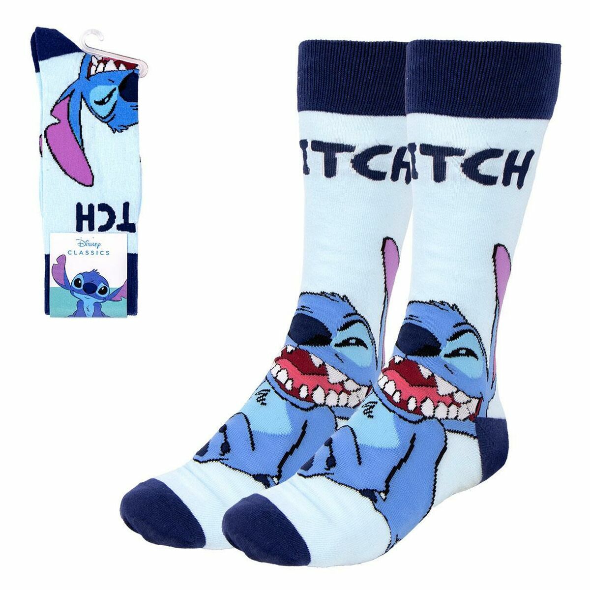 Socken Stitch Hellblau