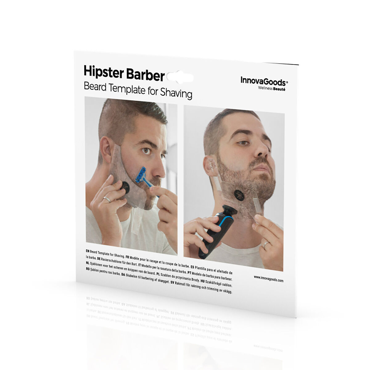 Hipster Barber Bartschablone InnovaGoods