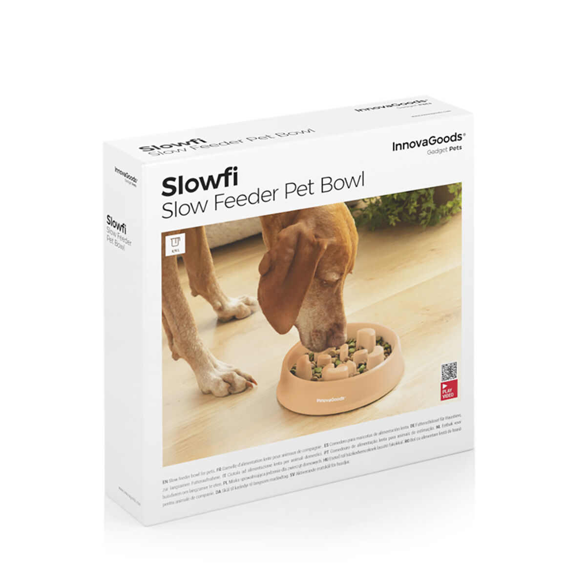 Futternapf für die langsame Nahrungsaufnahme der Haustiere Slowfi InnovaGoods