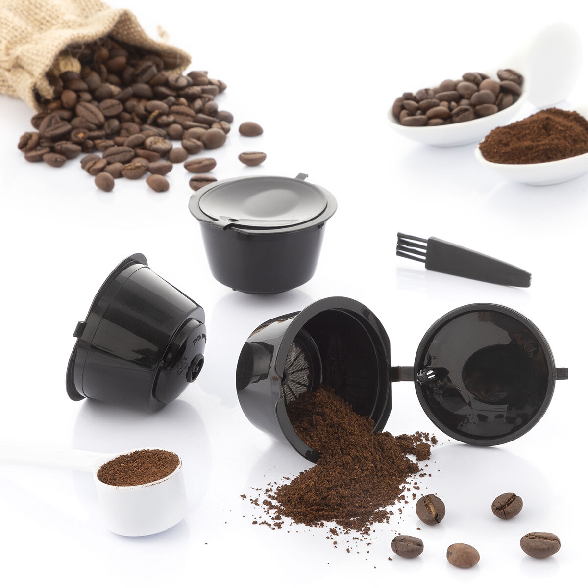 Set mit 3 wiederverwendbaren Kaffeekapseln Redol InnovaGoods (Restauriert B)