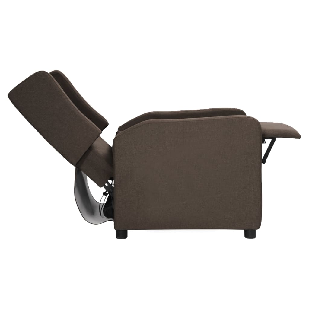 vidaXL Relaxsessel Braun Stoff