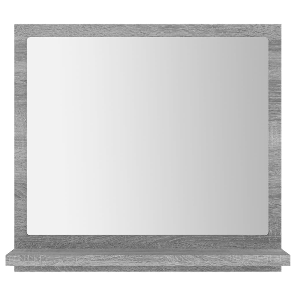 vidaXL Badspiegel Grau Sonoma 40x10,5x37 cm Holzwerkstoff