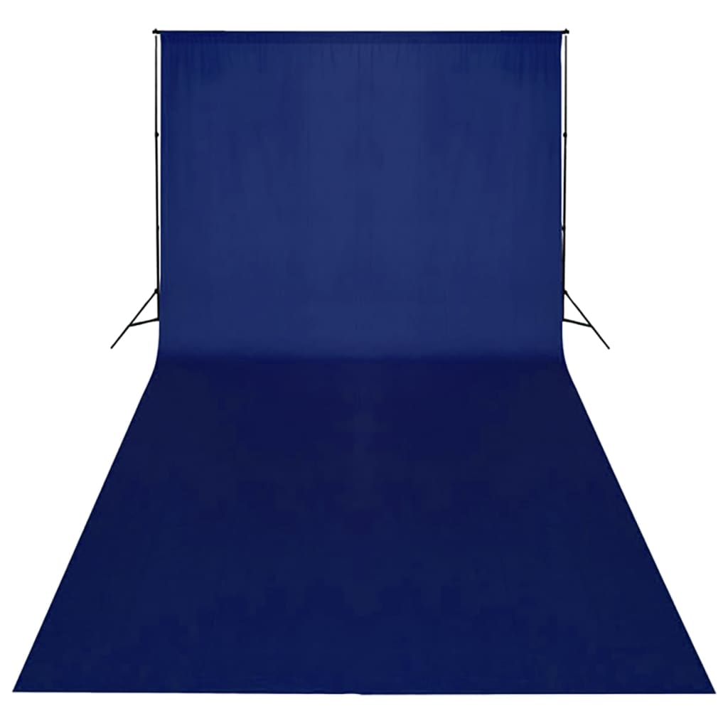 vidaXL Hintergrund Baumwolle Blau 600x300 cm Chroma-Key