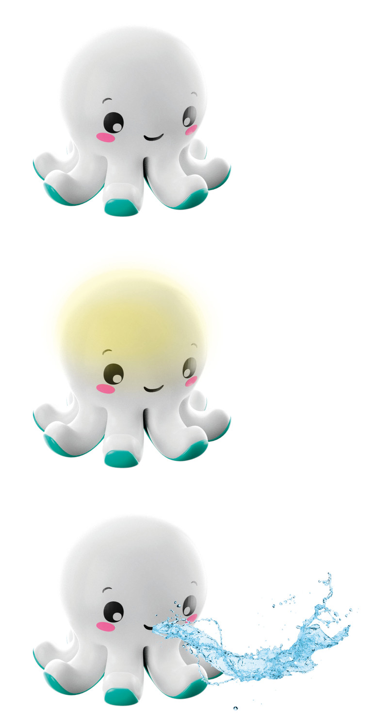 Baby Clementoni 59233 - Baby-Octopus, Badespielzeug