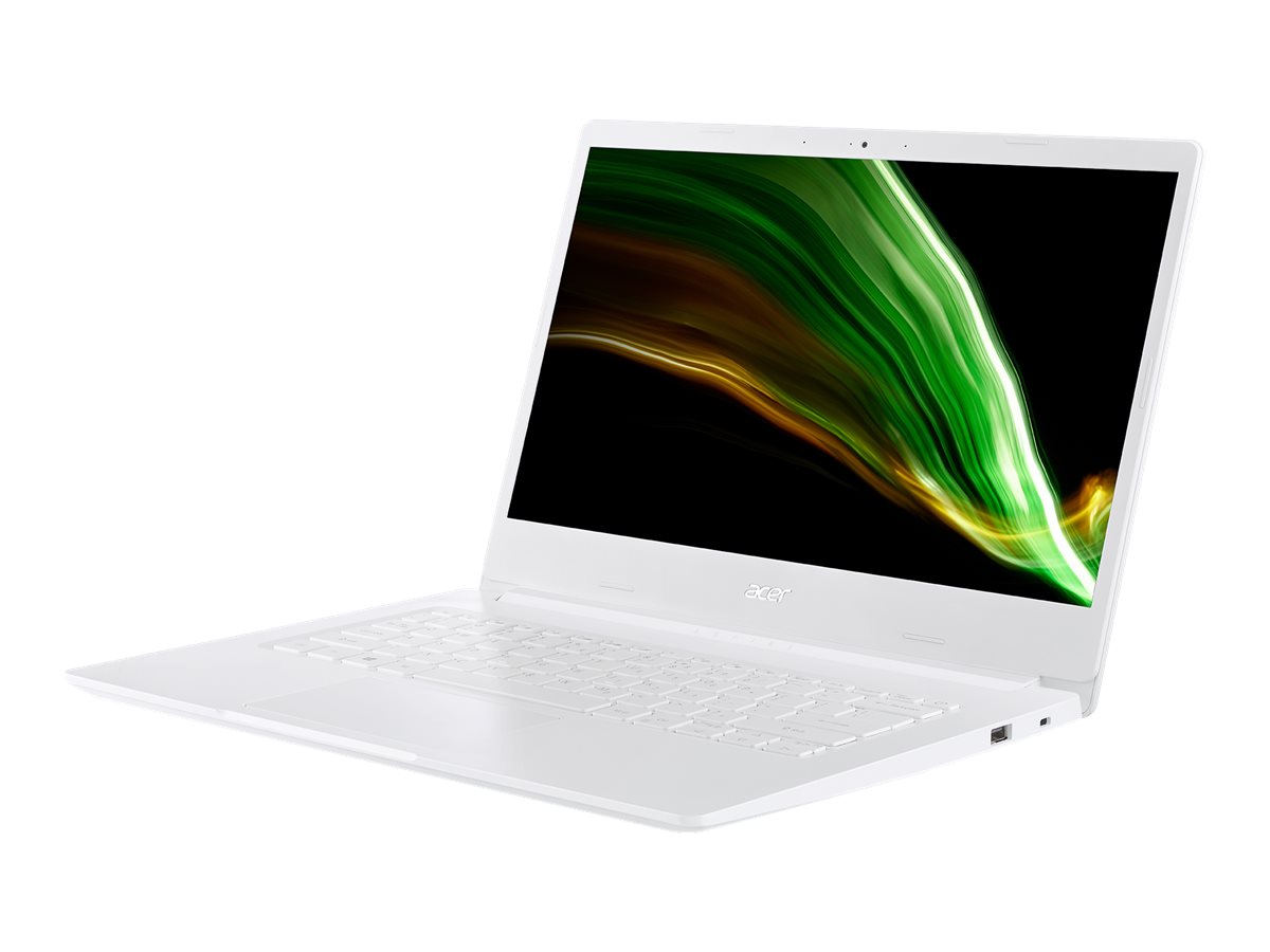 Acer Aspire 1 A114-61 - 180°-Scharnierdesign - Snapdragon 7c Kryo 468 - Win 11 Home in S mode - Qualcomm Adreno 618 - 4 GB RAM - 64 GB eMMC - 35.6 cm (14") -  IPS 1920 x 1080 (Full HD) - Wi-Fi 5 - Pearl White - kbd: Deutsch - Neu