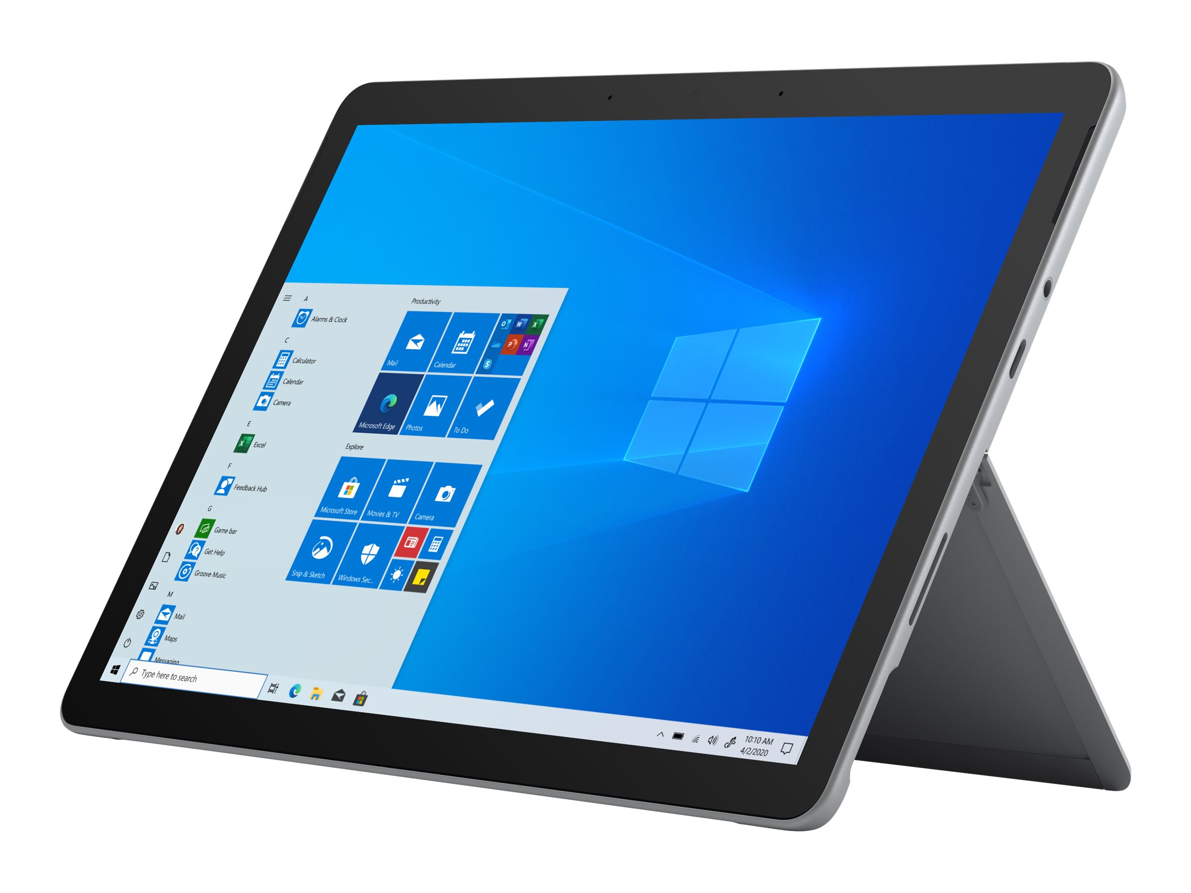 Microsoft Surface Go 3 - Tablet - Intel Core i3 10100Y / 1.3 GHz - Win 10 Pro 64-Bit - UHD Graphics 615 - 8 GB RAM - 128 GB SSD - 26.7 cm (10.5") -  Touchscreen 1920 x 1280 - NFC - Wi-Fi 6 - 4G LTE-A - Platin - kommerziell - Neu