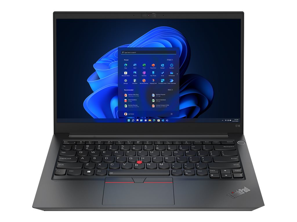 Lenovo ThinkPad E14 Gen 4 21EB - AMD Ryzen 7 5825U / 2 GHz - Win 11 Pro - Radeon Graphics - 16 GB RAM - 1 TB SSD TCG Opal Encryption 2, NVMe - 35.6 cm (14") -  IPS 1920 x 1080 (Full HD) - Wi-Fi 6 - Schwarz - kbd: Deutsch - mit 1 Jahr Lenovo Premier Support - Neu