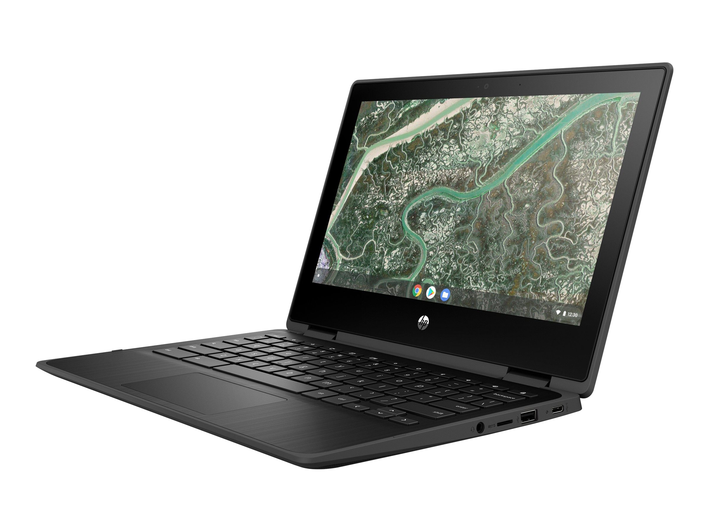 HP Chromebook x360 11MK G3 Education Edition - Flip-Design - MT8183 / 2 GHz - Chrome OS - Mali-G72 MP3 - 4 GB RAM - 64 GB eMMC - 29.5 cm (11.6") -  IPS Touchscreen 1366 x 768 (HD) - Wi-Fi 5 - kbd: Deutsch - B-Ware