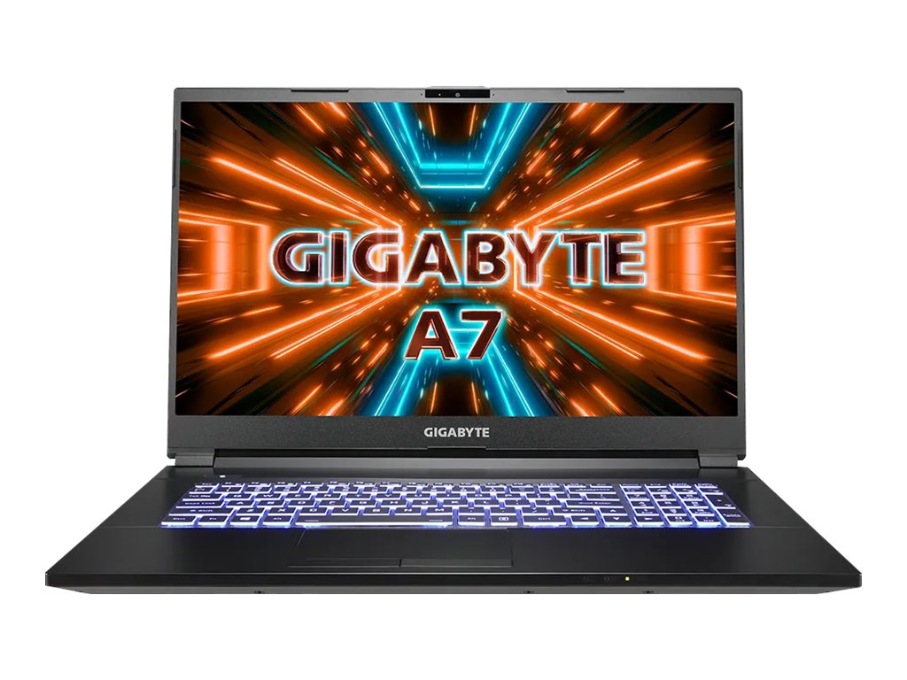 Gigabyte A7 K1 BDE1130SD - AMD Ryzen 7 5800H / 3.2 GHz - GF RTX 3060  - 16 GB RAM - 512 GB SSD NVMe - 43.9 cm (17.3") -  IPS 1920 x 1080 (Full HD) @ 144 Hz - Wi-Fi 6 - Neu
