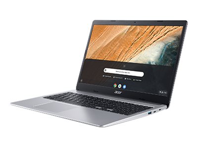 Acer Chromebook 315 CB315-3H - Intel Celeron N4020 / 1.1 GHz - Chrome OS - UHD Graphics 600 - 4 GB RAM - 64 GB eMMC - 39.6 cm (15.6") -  1920 x 1080 (Full HD) - Wi-Fi 5 - Reines Silber - kbd: Deutsch - Neu