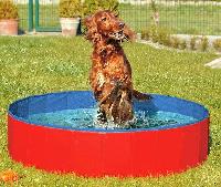 Karlie DOGGY POOL der Swimmingpool für Hunde - Rot-Blau - 80 cm
