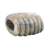 Tuchring 35x34x23mm Spirale Kunststoff grau-beige-marmoriert matt